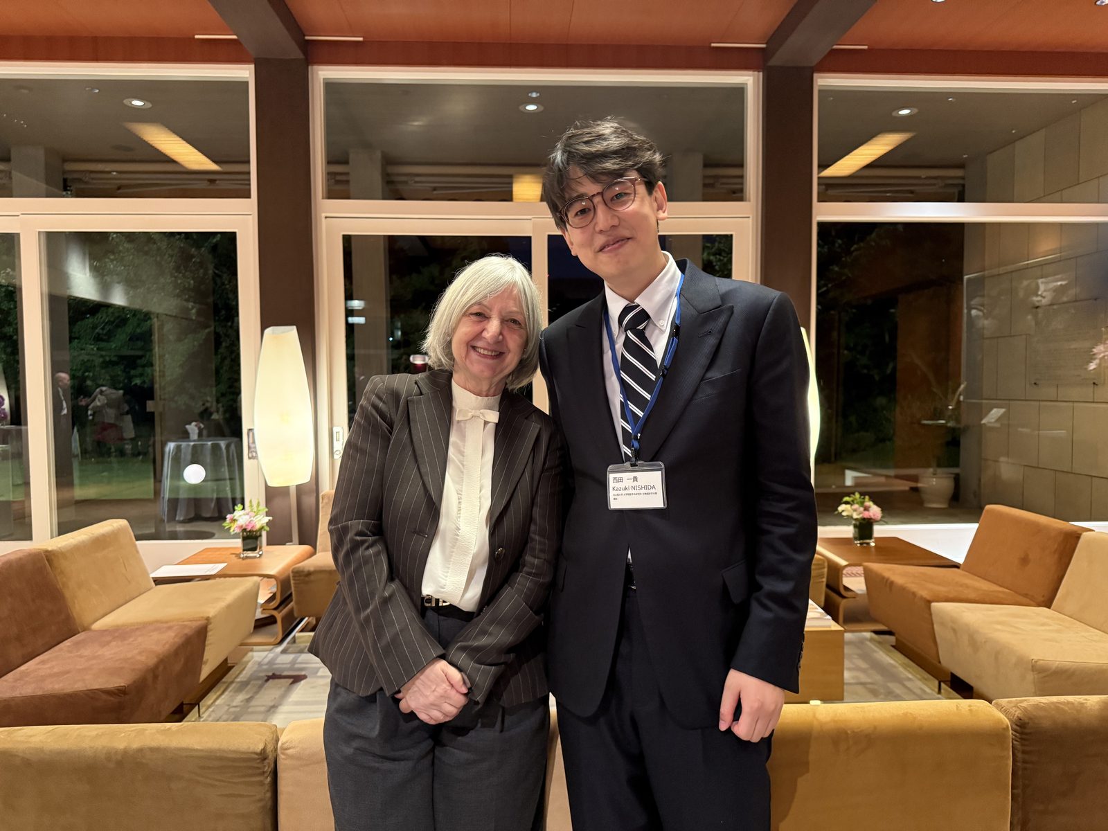 Dr Kazuki Nishida with H.E. Béatrice Le Fraper du Hellen, Ambassador of France to Japan, at the Residence of France, Tokyo, 11 June 2026