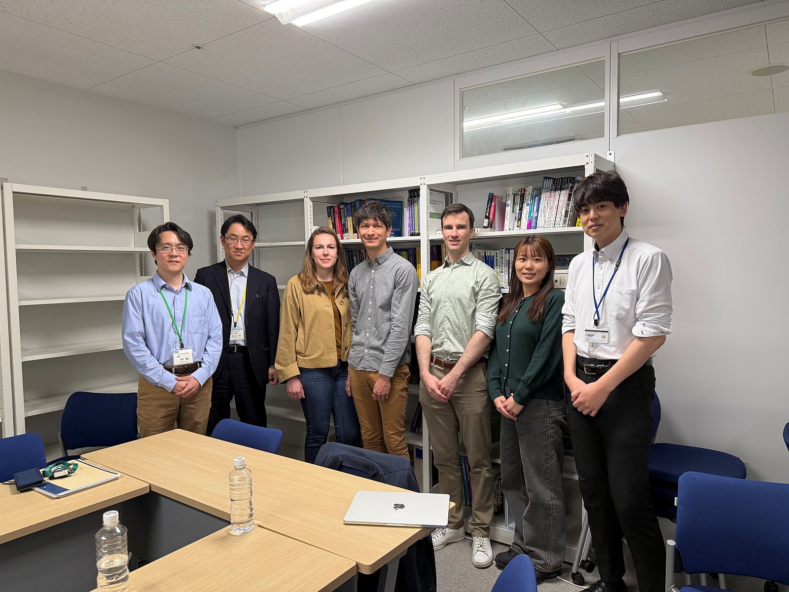 Dr Charles Dolladille with the CANAL-AI team — including Dr Nishida — at Nagoya University, 13 April 2026